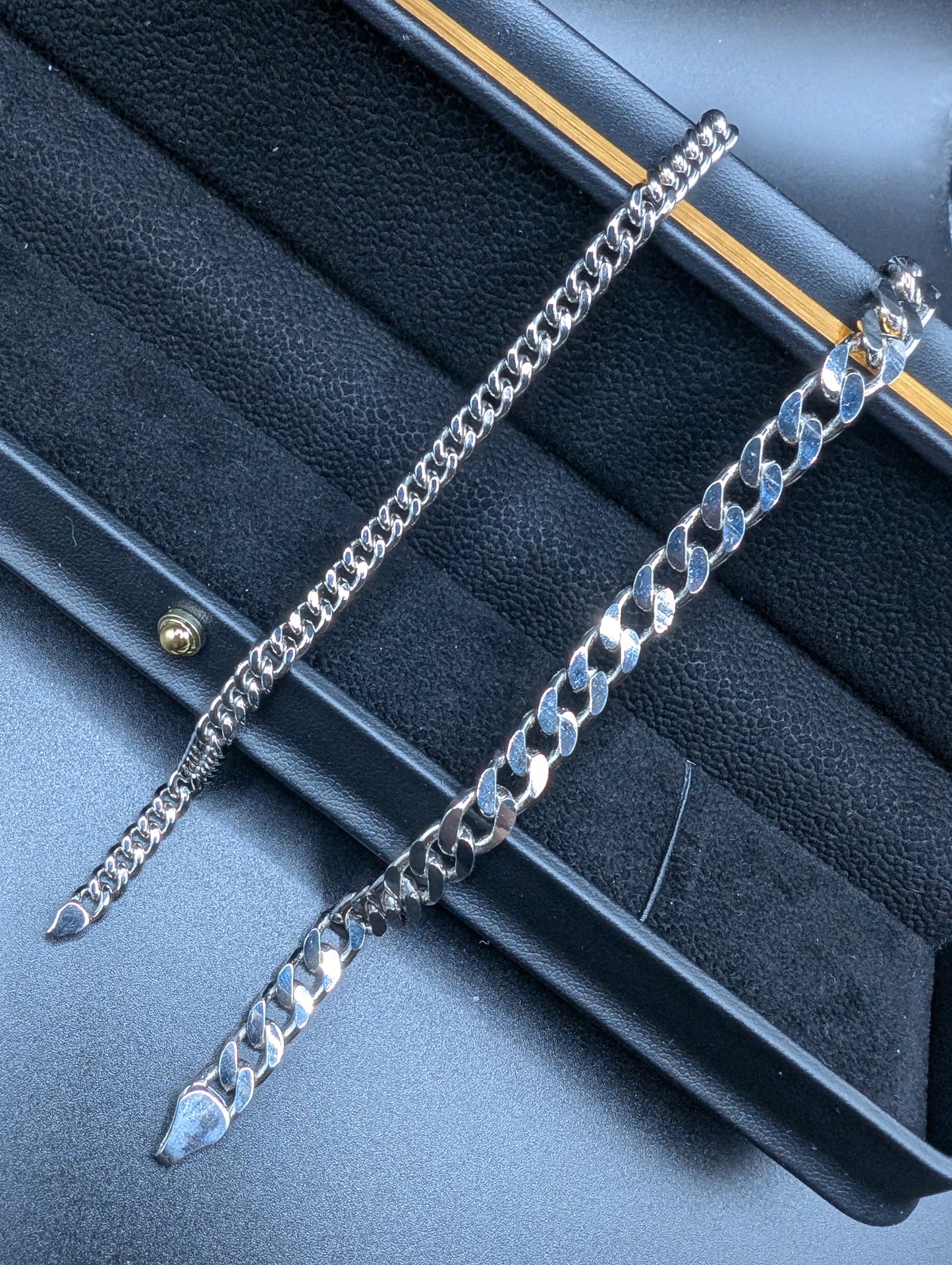 Diamond cut Cuban link bracelet