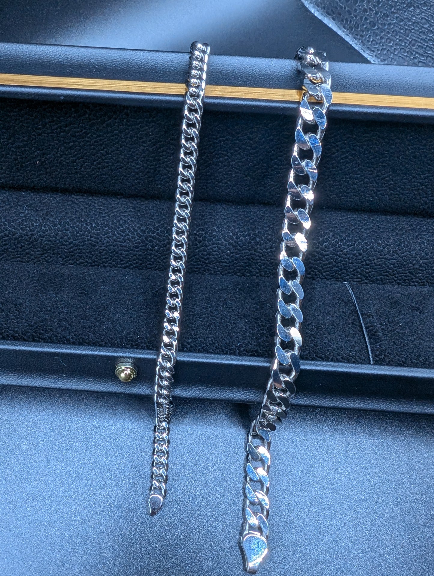 Diamond cut Cuban link bracelet